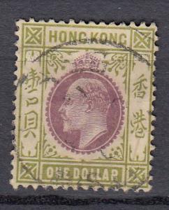 Hong Kong - 1903 KEVII $1 Sc# 81 (285)