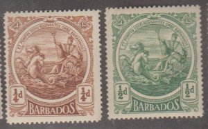 Barbados Scott #127-128 Stamp - Mint Set