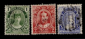 Newfoundland #104,105,108 Royalty Used