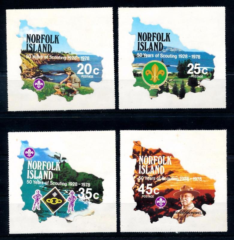 [66779] Norfolk Island 1978 Scouting Jamboree Pfadfinder Self Adhesive MNH