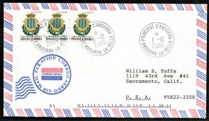 ANDORRA - AIR MAIL COVER - with 3 - #518, 2000 - ANDORRA004