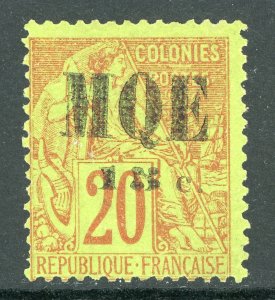 Martinique 1887 French Colony 15¢/20¢ Red Scott #4 Mint E77