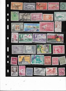 PHILIPPINES COLLECTION ON STOCK SHEET MINT/USED