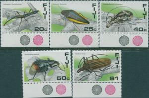 Fiji 1987 SG761-765 Beetles set MNH