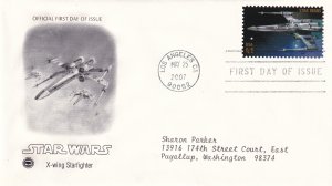 2007, Star Wars-X-wing Starfighter, PCS, FDC (E14925)