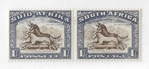 South Africa Sc #62f  1sh pair OG VF