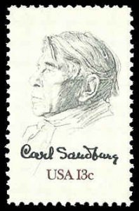 PCBstamps   US #1731 13c Carl Sandburg, Poet, 1978, MNH, (4)