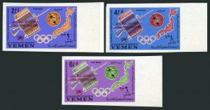 Yemen Kingdom 387B-389B imperf Mi,MNH.Jordan Refugees Relief Fund,1967.ITU-100.