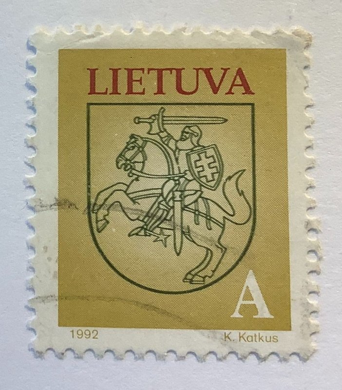 Lithuania 1993 Scott 459 used - A, State Coat of Arms