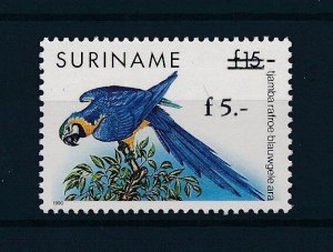 [SU792] Suriname Surinam 1993 Birds Parrot Overprint MNH