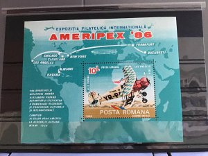Romania Ameripex 86   mint never hinged  stamp sheet R29158