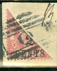 JS: British Honduras 28a used on piece (CV $110 for on cover)