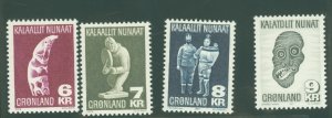 Greenland #102-105 Mint (NH) Single (Complete Set)