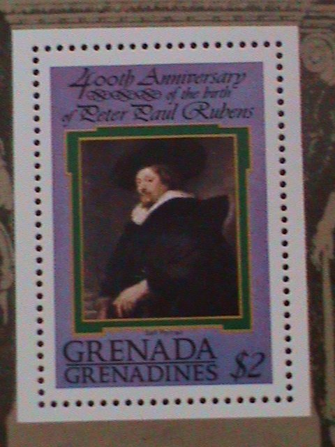 GRENADA:- 400TH ANNIV: PERTER PAUL RUBENS: THE PAINTER MNH S/S SHEET.