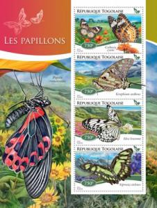 TOGO 2014 SHEET BUTTERFLIES INSECTS tg14704a