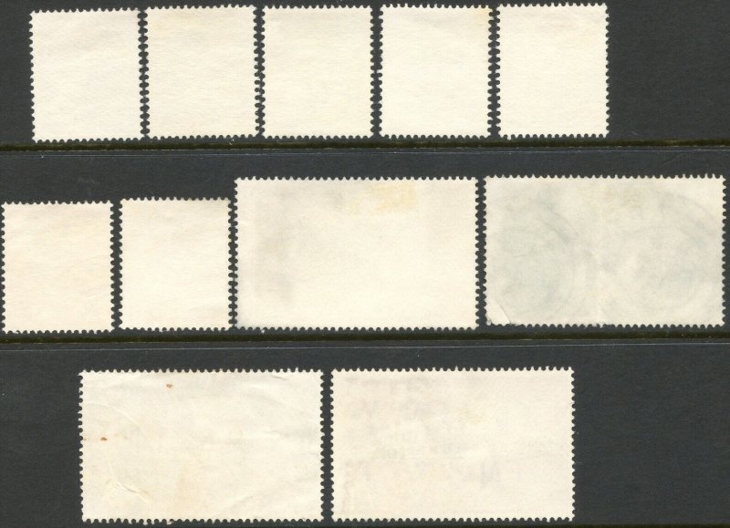 NIGERIA Sc#102, 104-113 1961 Definitives Part Set Used