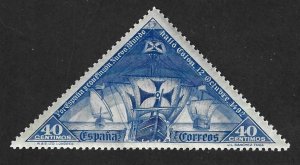 SPAIN Scott #428 Mint 40c Santa Maria, Nina & Pinta 2019 CV $4.50