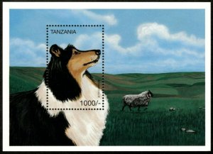 Tanzania 1996 - Rough Collie, Dogs - Souvenir Sheet - Scott 1528 - MNH