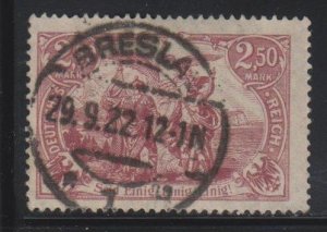 Germany,  2.50mk Union of North and South (SC# 114) USED