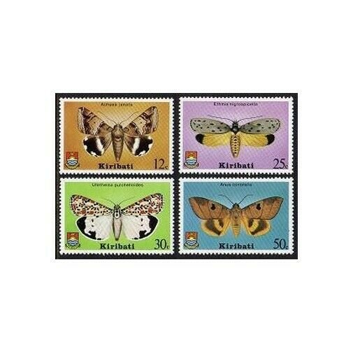 Kiribati 356-359,MNH.Michel 354-357. Butterflies 1980.Achaea Janata,Ethmia,Anua