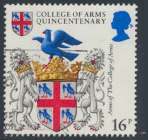 GB  SC# 1040  SG 1236  Used College of Arms  see details & scans