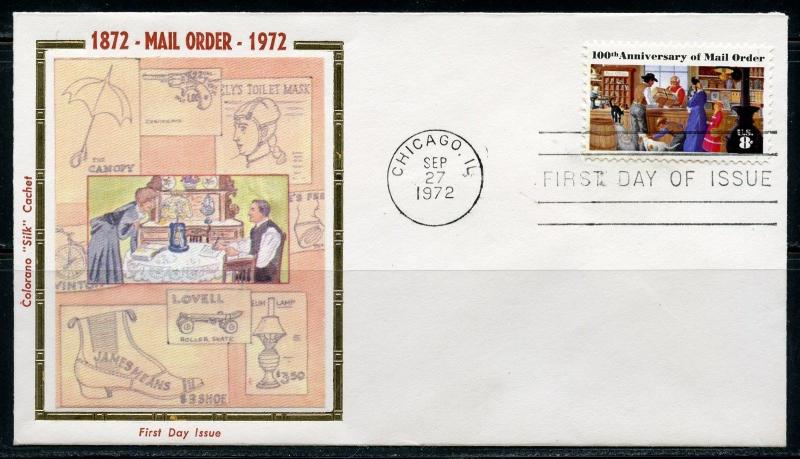 UNITED STATES 1972 MAIL ORDER COLORANO UNADDRESSED FIRST DAY COVER 