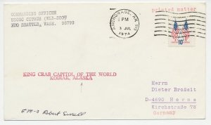 Cover / Cachet USA 1974 King Crab Capitol