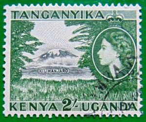 KENYA UGANDA TANGANYIKA 1954 2sh Kilimanjaro Used Scott 114 CV$2