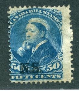 van Dam NSB15 - Nova Scotia Bill Stamp - 50c - Used -  CARIS ID: CAB67