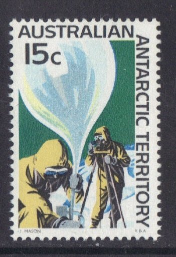 Australian Antarctic  Territory #L14  MNH  1966 15c balloon