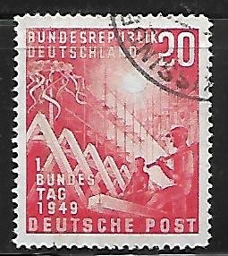 Germany - Reconstruction 20pf - Scott #666 - VF - Used