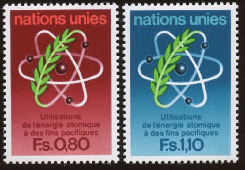 UN - Geneva;  Scott # 71 - 72, MNH.