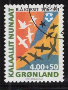 Greenland  #B15  used  1991  Blue Cross