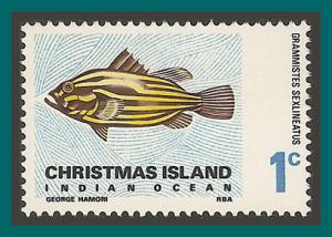 Christmas Island 1968 Fish, Groper, mint 22,SG22