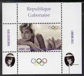 GABON - 2009 - Olympic Games, Diana #4 - Perf De Luxe Sheet - MNH -Private Issue