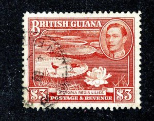 1945 British Guiana Sc # 241 used cv. $40 ( 9406 BCXX )