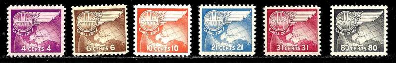 United States - Canal Zone #C-21-6 set MLH