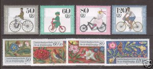 Berlin Sc 9NB223-230 MNH. 1985 issues, 2 cplt sets  4;9
