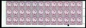 Scotland XS17 6d Cyl 4 I/E Block of 36 U/M