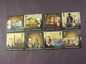 GREAT BRITAIN # 2645-2652(2646a,2648a,2650a,2652a)-MNH-COMPLETE SET PAIRS-2009