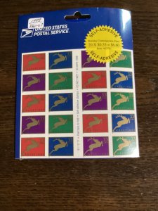 Scott #3360-63-Christmas Contemporary -1999 Booklet of 20 MNH 33 Cent Stamps-US