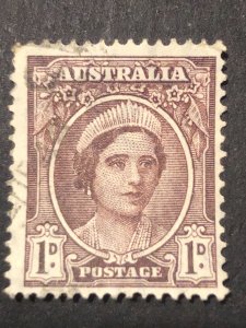 Australia Queen postage 1d, stamp mix good perf. Nice colour used stamp hs:1
