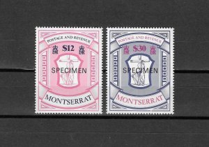 MONTSERRAT 1983 SG 575s/576s MNH