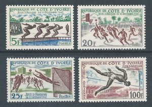 Ivory Coast #193-5+C17 NH Abidjan Games