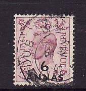 Oman-Sc#22- id5-used 6 annas KGVI-