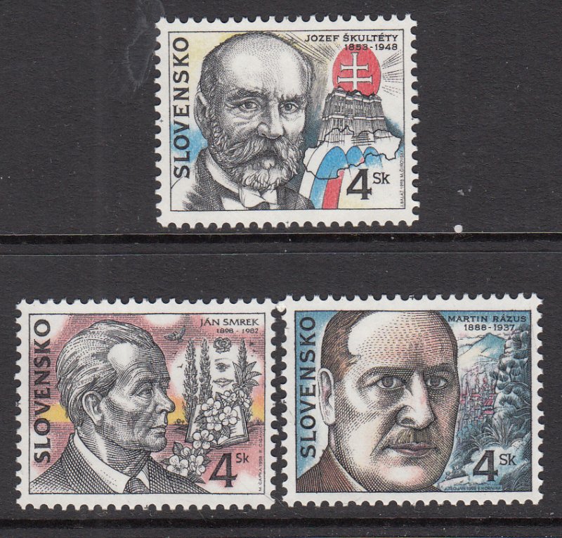 Slovakia 293-295 MNH VF