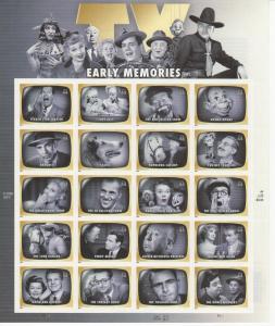 Early TV Memories Sheet