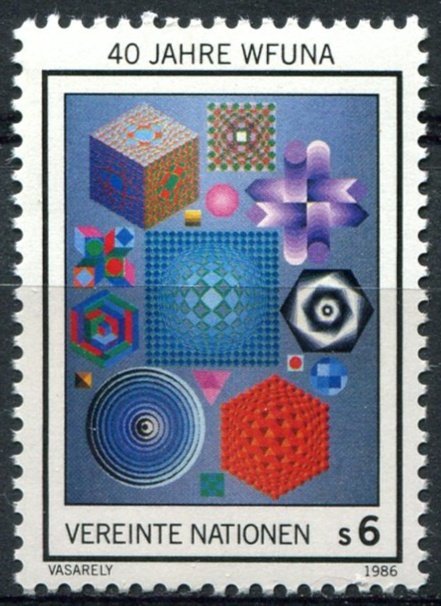 United Nations Vienna Sc#66c MNH, 6s multi, W.F.U.N.A. (1986)