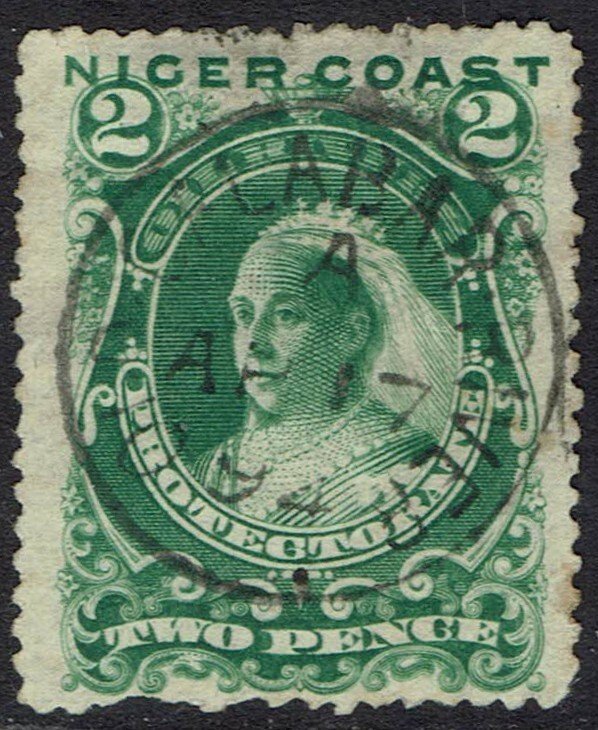 NIGER COAST 1894 QV 2D PERF 13½ - 14 USED