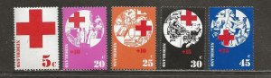 Netherlands Scott catalog # 502 & B485-B488  Mint NH